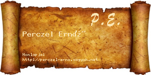 Perczel Ernő névjegykártya